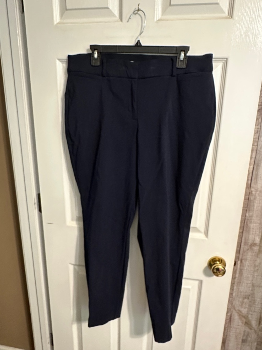 Lane Bryant Navy Straight-Leg Dress Pants